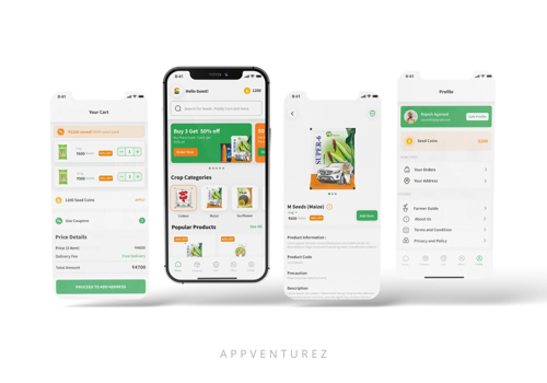 Mobile App Development Package Example: Seed Park - Agriculture App