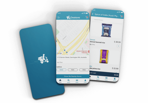 Mobile App Development Package Example: Dostava Mobile App