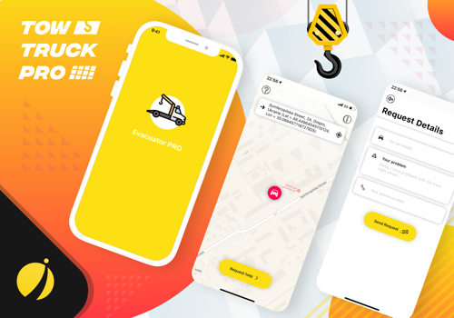 Mobile App Development Package Example: Tow Truck Pro - iOS & Android apps