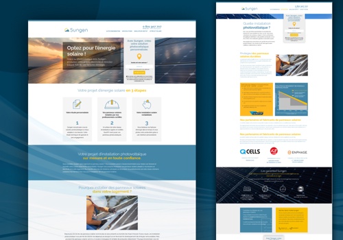 Web Design Package Example: Sungen