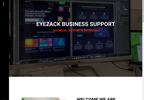 Web Development Package Example: EYEZACK BUSINESS SUPPORT