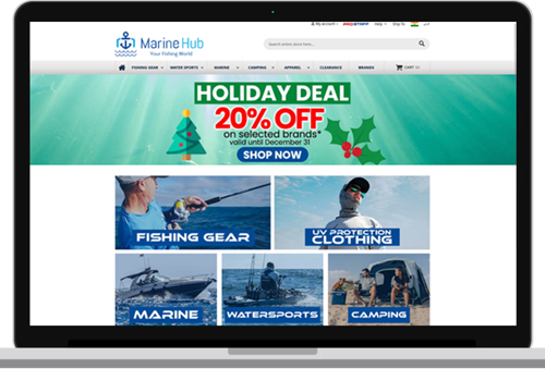 E-Commerce Development Package Example: Marine Hub