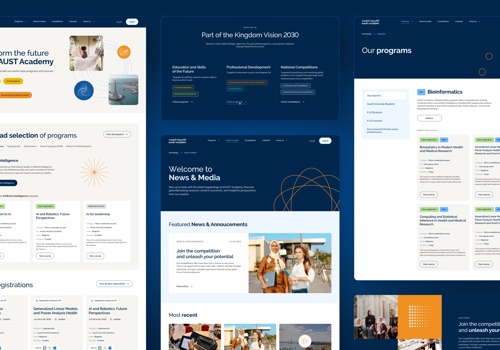 Web Design Package Example: KAUST – Website for a world-class university