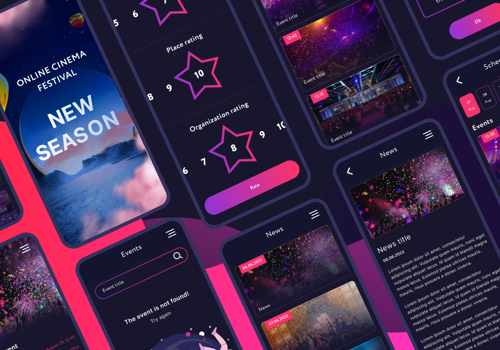 Mobile App Development Package Example: New Season Film Festival