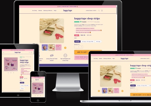 E-Commerce Development Package Example: Happy Tape Co