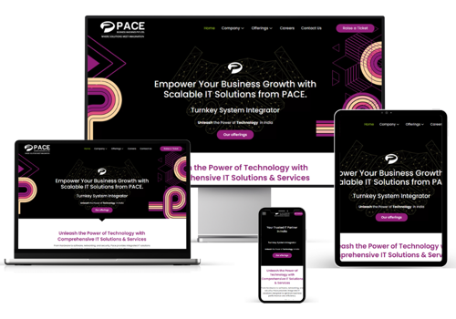 Web Design Package Example: Website Redesign for Pace IT Solutions
