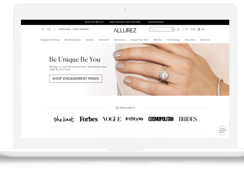 Web Design Package Example: Transforming Jewelry Brand's Online Presenc