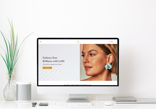 Web Design Package Example: Lumi Jewelry Website Development