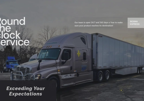 Web Design Package Example: BosnaExpress Company WordPress Website Development