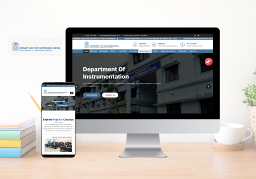 Web Design Package Example: Department of Instrumentation, CUSAT