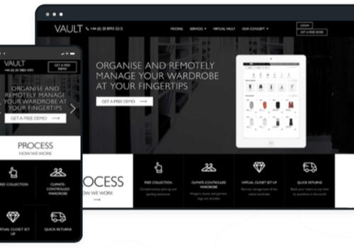 Mobile App Development Package Example: Vault Couture