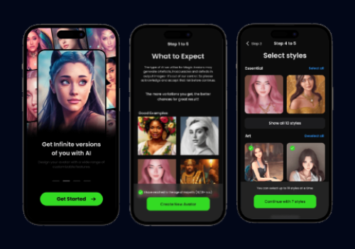 Mobile & App Marketing Package Example: AI Avatar Creator for App Magic