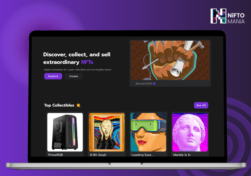 Web Development Package Example: Niftomania NFT Marketplace