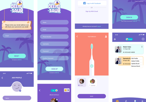 Mobile App Development Package Example: IOT based project for Oral hygiene