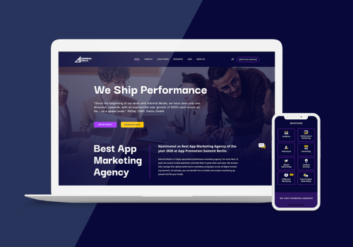 UX/UI Design Package Example: Website redesign + new visual identity