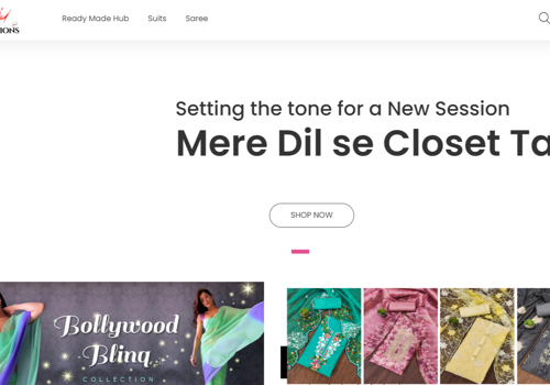 Web Design Package Example: Ecommerce website