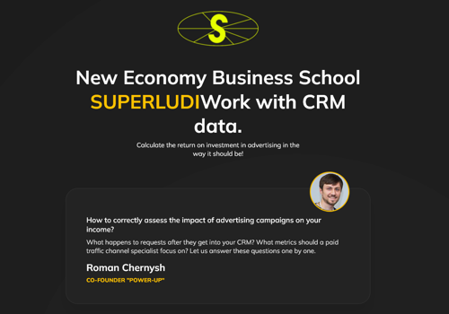 BI & Big Data Consulting & SI Package Example: SUPERLUDI: Work with CRM