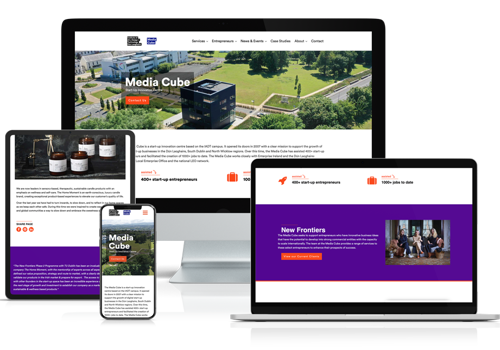 Web Design Package Example: Media Cube Website