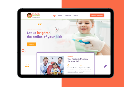 Web Design Package Example: Website for Pediatric Dentist In Burke VA