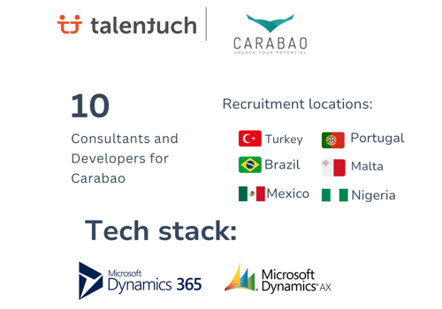 Recruiting Package Example: 10 MS D365 Consultants and Developers for Carabao
