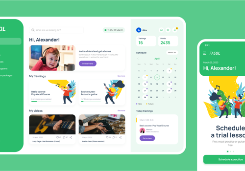 Custom Software Development Package Example: Off-the-shelf LMS developed by Plavno