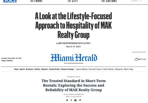 Public Relations Package Example: MAK Realty Group - Guaranteed Media Placement