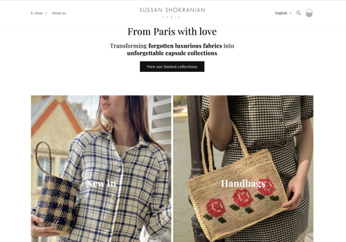 Branding Package Example: Parisian Fashion Boutique Website