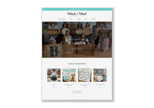 Web Development Package Example: Shopify Development