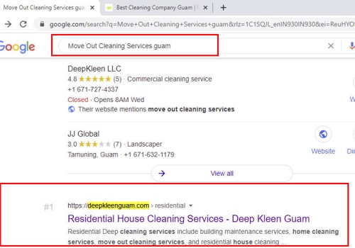 Pay Per Click Package Example: deepkleenguam.com