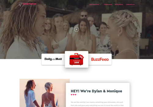Web Development Package Example: Honeymoon Backpackers