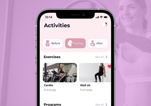 Mobile App Development Package Example: STRONGMom — a fitness app during pregnancy
