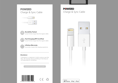 Branding Package Example: POWERD -  A Electronic Company