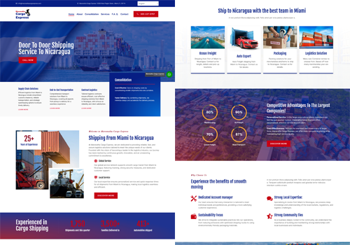 Web Development Package Example: Maranatha Cargo