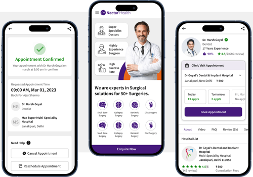AI Development Package Example: Nectar Plus - Virtual Doctor Appointment App