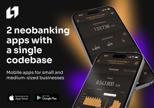 Mobile App Development Package Example: PSB Bank app for small and medium-sized business