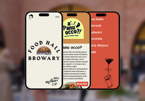 Web Design Package Example: Web design & Webflow development for Food Hall