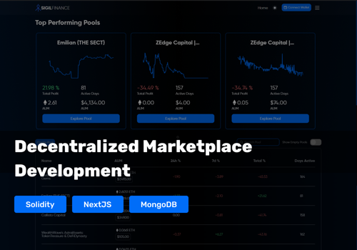 Web Development Package Example: Decentralized Marketplace Development