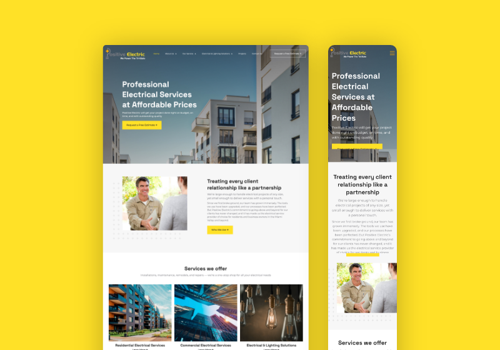 Web Design Package Example: Positive Electric