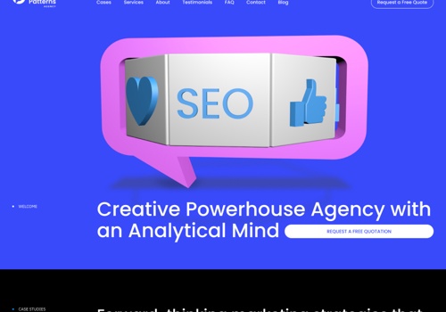 Web Design Package Example: CRO + 3D Landing Page Creation | Marketing Agency