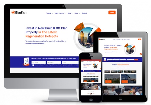 Web Design Package Example: Investment Education in Property