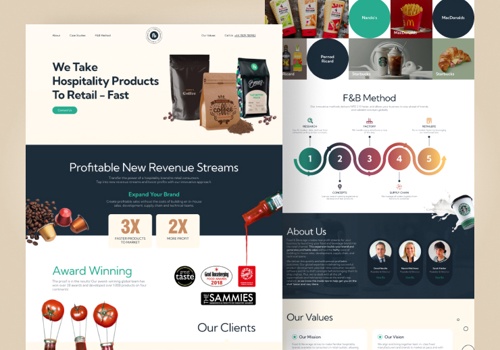 Web Design Package Example: Crafting Digital Excellence for Food & Beverage LT