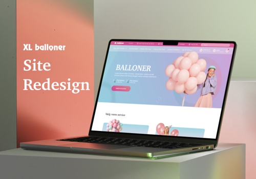 Web Design Package Example: XL Balloner Redesign internet market | UX/UI