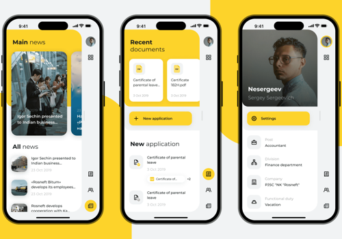 Mobile App Development Package Example: An app with video tutorials for employees