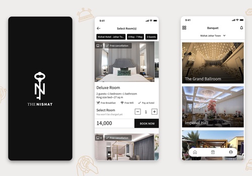 Mobile App Development Package Example: Nishat Hotels | Luxury Hotel Booking Application