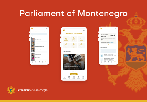 UX/UI Design Package Example: Parliament app