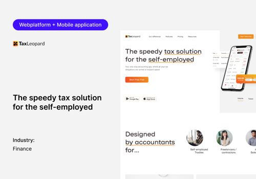UX/UI Design Package Example: Brand identity, website, mobile app, dashboard