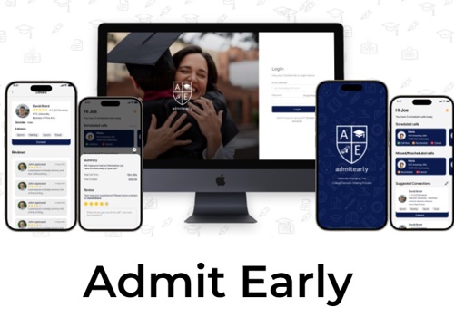 Mobile App Development Package Example: Admit Early Mobile and Web App