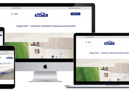 Web Design Package Example: Magicbad - Web Design & Development