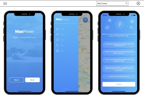 Custom Software Development Package Example: MaxPower | Uber for Powerbanks