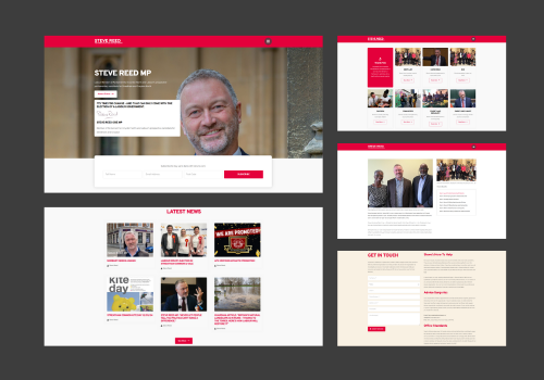 Web Design Package Example: Steve Reed MP